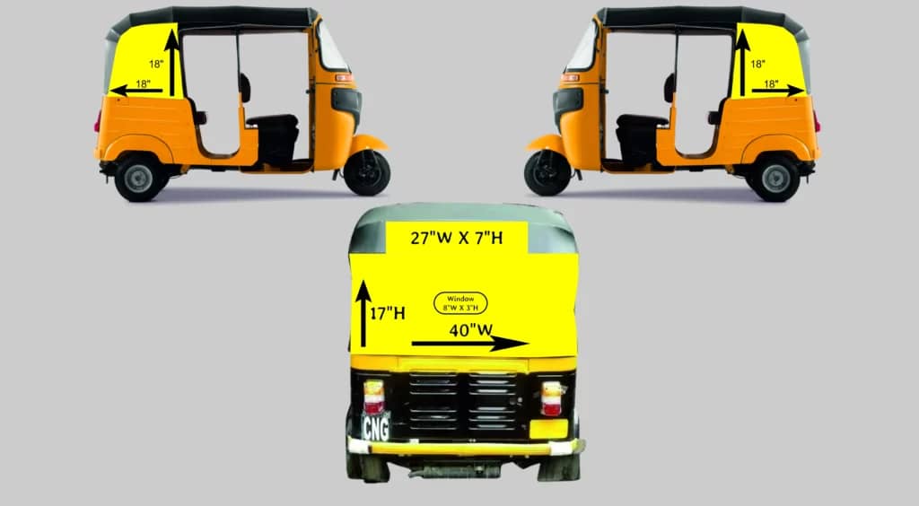 Auto Rickshaw Advertising maketing branding Prajapati Advertising