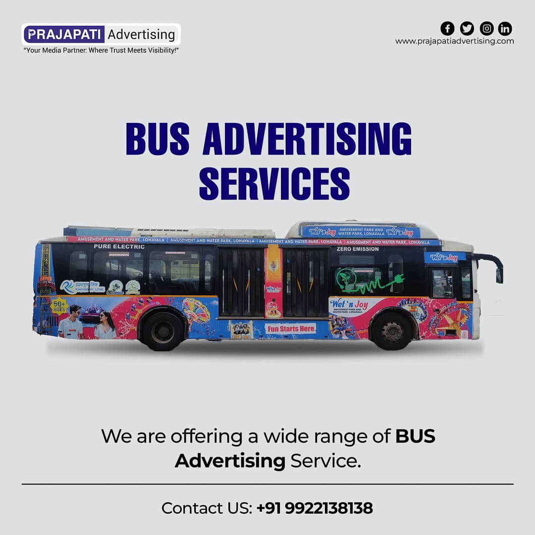 Advertising Agency in Pune - Prajapati Advertising Bus image
