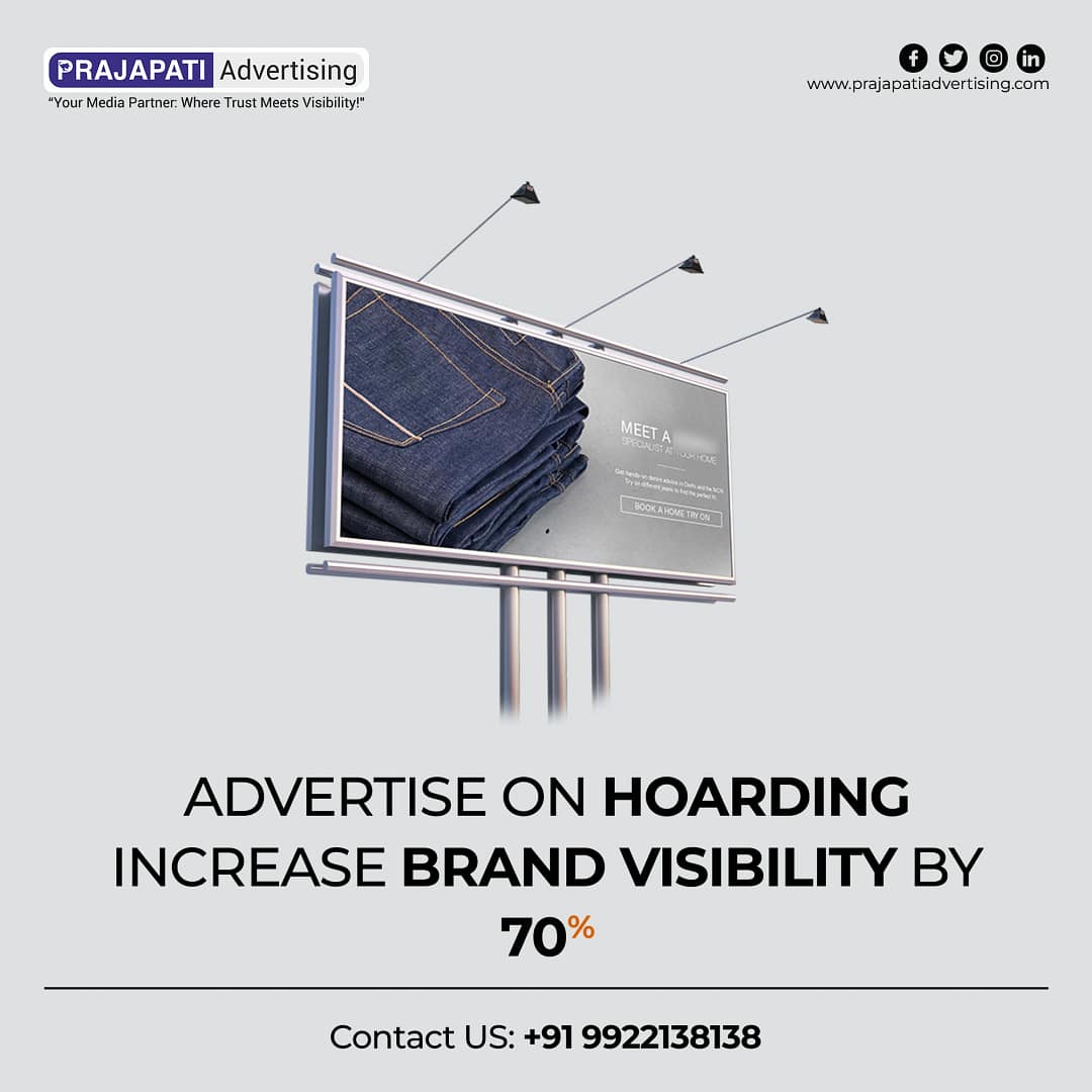 Advertising Agency in Pune - Prajapati Advertising Hoarding Advertising image